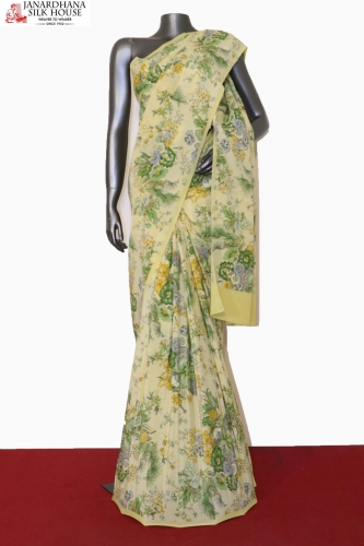 Printed Pure Crepe Silk Saree